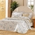 Jogo Cama Casal 180 Fios Teka Aurora Bege - Girassol Bordados | Cama - Mesa - Banho