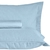 Kit Colcha King Piquet Hotel Teka 3 Peças Azul Claro - Girassol Bordados | Cama - Mesa - Banho