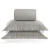 Kit Colcha Queen 300 Fios Kacyumara Satinee Square Bege Fendi