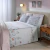 Jogo Cama Queen 200 Fios Dohler Algodão Rubi Flora Branco - comprar online