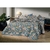 Jogo Cama King Altenburg Toque Acetinado Flora Azul - comprar online