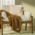 Manta Decorativa Karsten Algodão Piquet Denver Marrom Ocre - comprar online