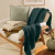 Manta Decorativa Karsten Algodão Piquet Denver Marrom Ocre - Girassol Bordados | Cama - Mesa - Banho