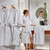 Roupao Adulto Piquet Teka Hotel Golden Branco Bege - Girassol Bordados | Cama - Mesa - Banho