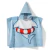 Toalha Banho Infantil Dohler Algodao Velour Com Capuz Shark - Girassol Bordados | Cama - Mesa - Banho