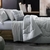 Jogo Cama King Malha Soft Algodao Egipcio Vichy Cinza - Girassol Bordados | Cama - Mesa - Banho