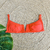 Top AGATHA - Cor Laranja, Tecido Fluity - Top com Decote em V - MARLUAH