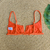 Top AGATHA- Cor Laranja, TECIDO PLISSÊ - Top com Decote em V - MARLUAH - comprar online
