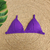 Top KIRA - Cor Roxo, Tecido Fluity - Top Fixo com Atacador - MARLUAH