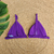 Top KIRA - Cor Roxo, Tecido Fluity - Top Fixo com Atacador - MARLUAH na internet