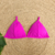 Top ELIZA - Cor Rosa Fúcsia, Tecido Fluity - Top Fixo com Amarração - MARLUAH