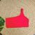 Top ZOE - Cor Vermelho, Tecido Fluity - Top Um Ombro Só - MARLUAH