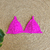 Top ELIZA - Cor Rosa Fúcsia, TECIDO PLISSÊ - Top Fixo com Amarração - MARLUAH