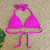 Top ELIZA - Cor Rosa Fúcsia, TECIDO PLISSÊ - Top Fixo com Amarração - MARLUAH na internet