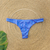 Calcinha AMORA - Cor Azul Índigo, Tecido Fluity Shine - Modelo Fio Duplo - MARLUAH - comprar online
