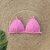 Top ELIZA - Cor Rosa Pink, TECIDO PLISSÊ - Top Fixo com Amarração - MARLUAH - comprar online