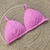 Top ELIZA - Cor Rosa Pink, TECIDO PLISSÊ - Top Fixo com Amarração - MARLUAH na internet