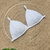 Top ELIZA - Cor Off White, Tecido Fluity Shine- Top Fixo com Amarração - MARLUAH na internet