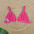 Top KIRA - Cor Rosa Florescer, TECIDO CARAVELAS - Top Fixo com Atacador - MARLUAH - loja online