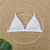 Top KIRA - Cor Off White, Tecido Fluity Shine - Top Fixo com Atacador - MARLUAH na internet