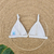Top KIRA - Cor Off White, Tecido Fluity Shine - Top Fixo com Atacador - MARLUAH - loja online