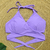 Top CELINA - Cor Violeta Conto de Fadas, Tecido Fluity - Top Cortininha Várias Amarrações - MARLUAH - comprar online