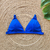 Top KIRA - Cor Azul Royal, Tecido Fluity - Top Fixo com Atacador. - comprar online