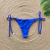 Calcinha GABI - Cor Azul Royal, Tecido Fluity - Modelo Fio com Amarração - MARLUAH - comprar online