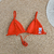 Top ELIZA - Cor Laranja, Tecido Fluity - Top Fixo com Amarração - MARLUAH - comprar online