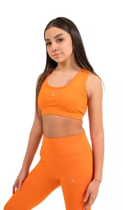 By Cliza - top liso (naranja) en internet