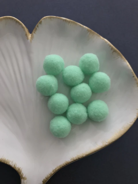 Pompom Verde Água - 10 unidades - comprar online