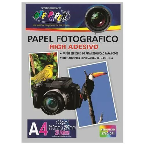 Fotográfico Adesivo Glossy 135g - 20 folhas - comprar online