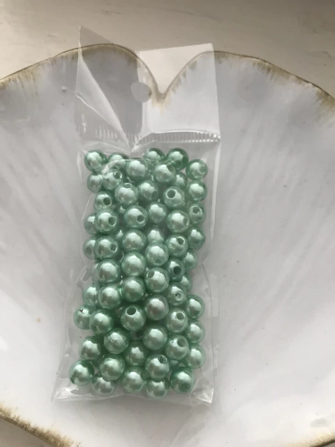 Pérola 6mm - Verde Água - comprar online