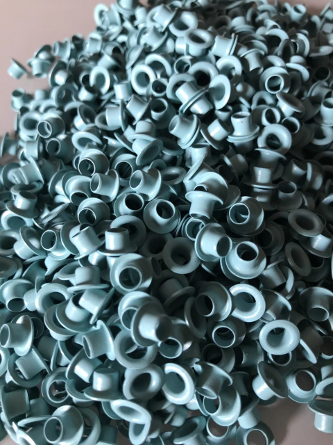 Ilhós - Número 54 - Alumínio - Cor Azul Bebê