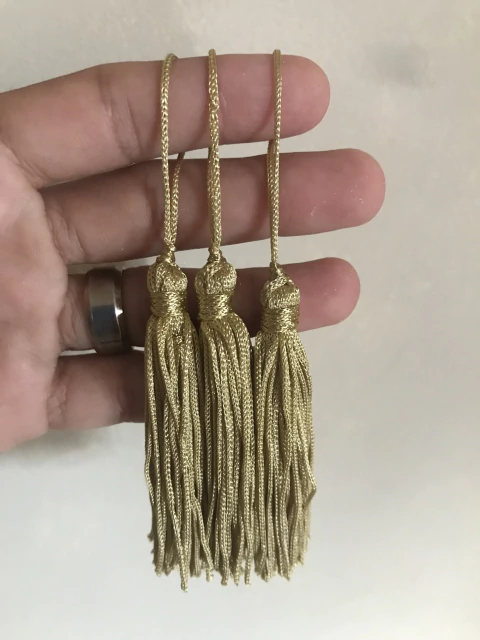 Tassel Mostarda 7cm - 5 unidades - comprar online