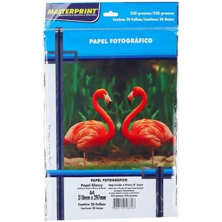 Papel Fotográfico Glossy 230g - 20 folhas
