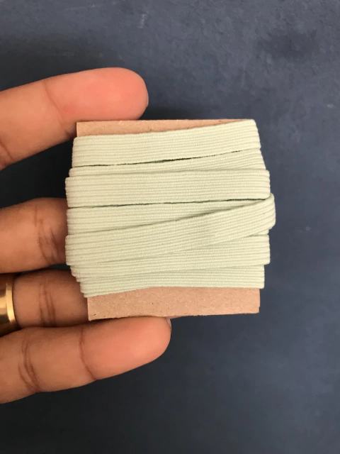 Elástico Chato 7mm | 2 metros | Cor: Verde Água - comprar online