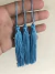 Tassel Azul Turqueza 7cm - 5 unidades na internet
