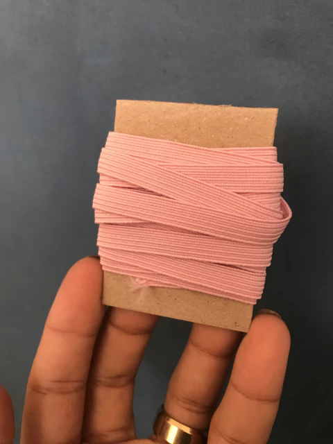 Elástico Chato 7mm | 2 metros | Cor: Rosa Bebê - comprar online