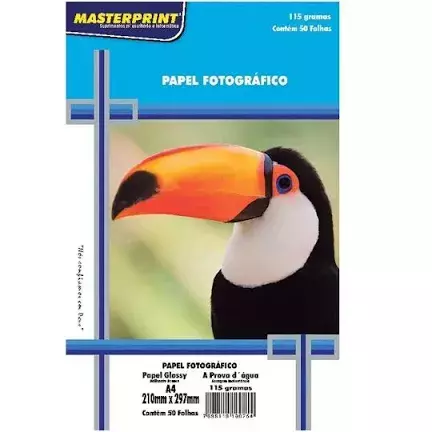 Fotográfico Glossy 115g - 50 folhas