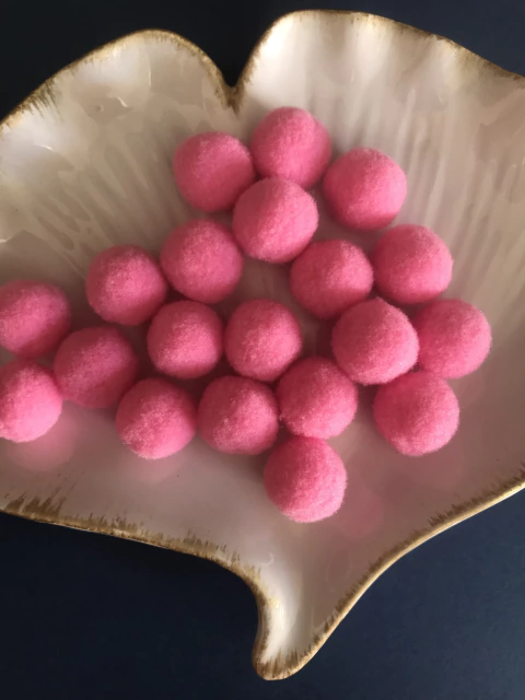 Pompom Rosa Chiclete - 10 unidades - comprar online