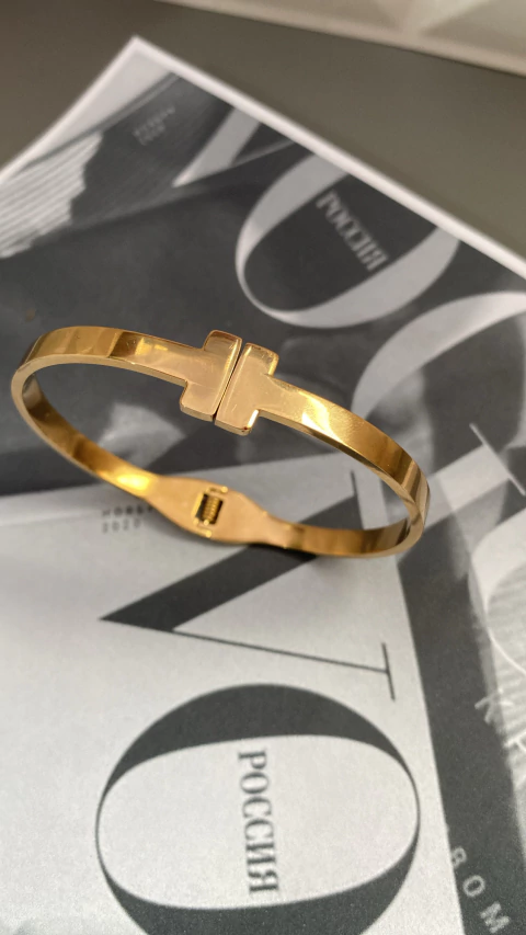 Bracelete Inspiração Gold/ Prata em aço inox - comprar online