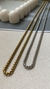 Corrente Pipoca 45/60cm Gold - Aço Inox - D.Machado Acessórios 