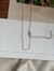 corrente cadeado 45 cm banhada a prata - comprar online