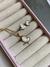 Conjunto borboleta madrepérola Gold/ Prata em aço inox - comprar online