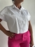 camisa de algodon mujer blanca
