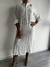 VESTIDO blanco mujer de lino