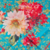 Lenço Floral Azul - comprar online