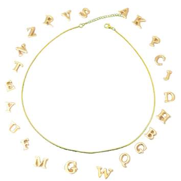 CHOKER INICIAIS DOURADO - comprar online