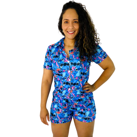 PIJAMA AMERICANO STITCH AZUL - comprar online